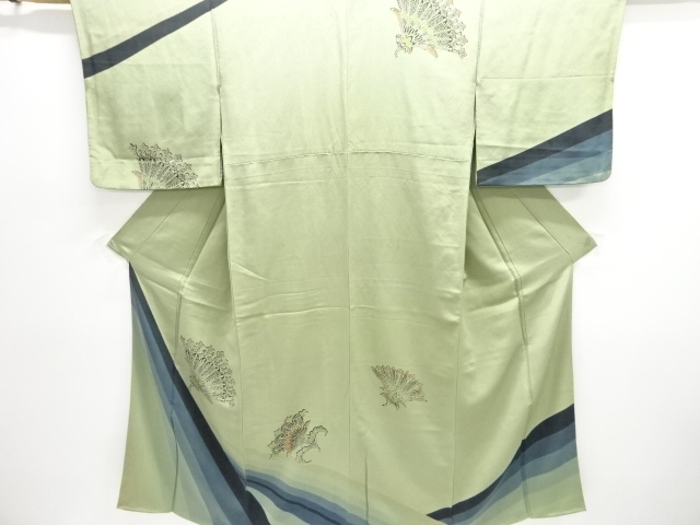 JAPANESE KIMONO / ANTIQUE TAISHO-ROMAN KIMONO / FLOWER PATTERN / TAISH